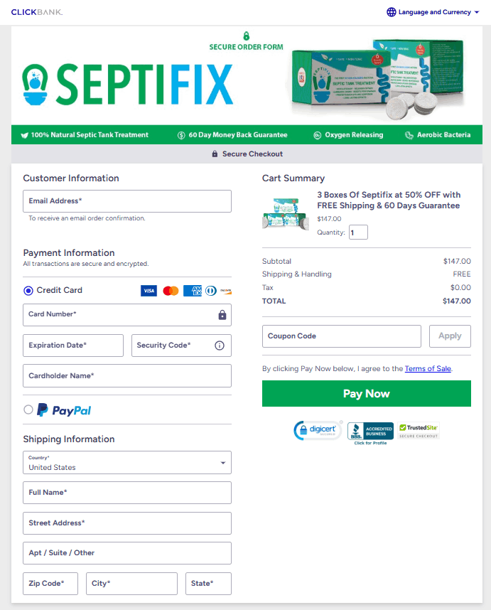 Septifix official site